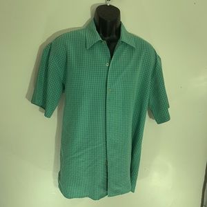 Sqwear Plaid Short Sleeve Shirt Medium 76% modal / 24% polyester Gently worn